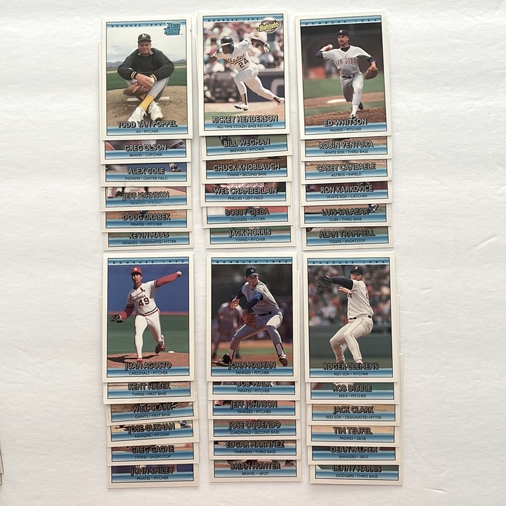 Donruss 1992 MLB‎ Trading Cards